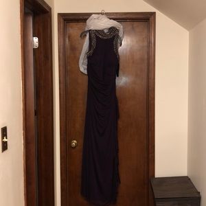 B&A by Betsy & Adam Purple Gown